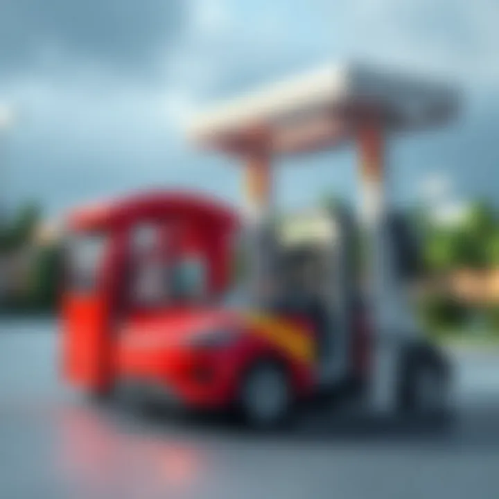 Charging station for electric vehicles