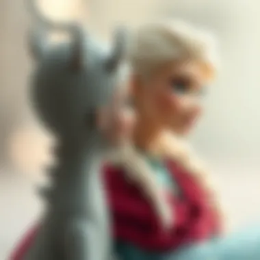 The evolution of Elsa's character from childhood to adulthood