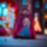 A vibrant Elsa-themed bag designed for children