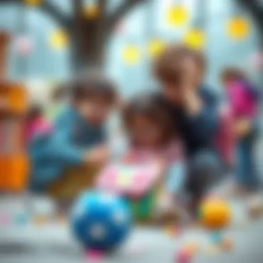 Children engaged in play with their Elsa bags