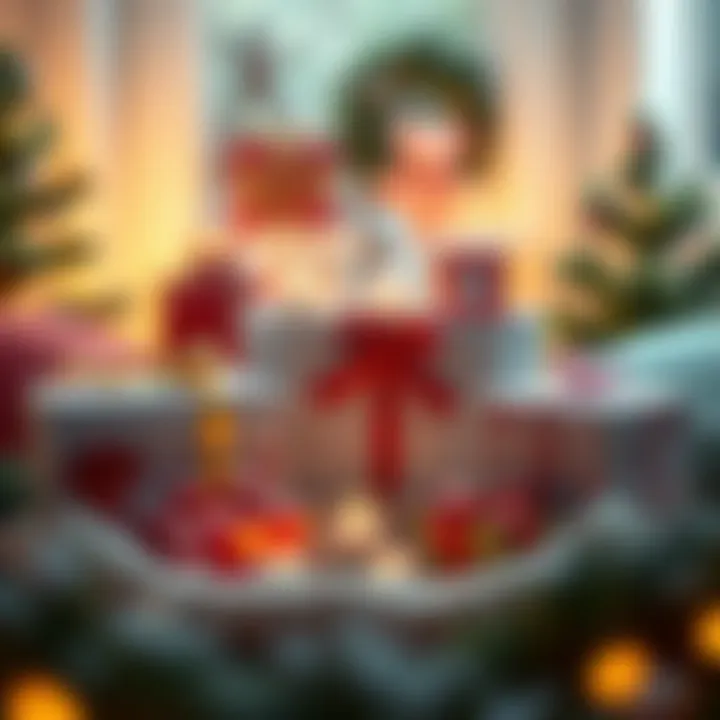 Emotional impact of gift boxes displayed in a cozy setting