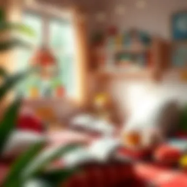 Cozy Reading Nook A cozy reading nook filled with educational books for children