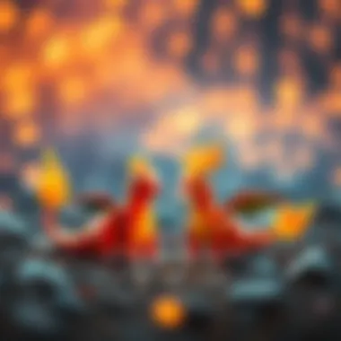 Collectible Treasures: Fire Pokémon Series Popular collectibles featuring fire Pokémon designs