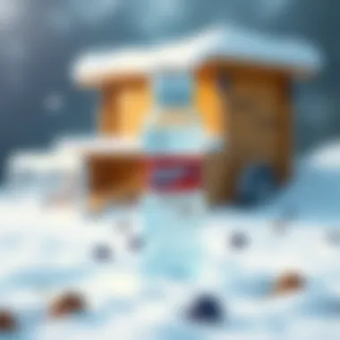 Innovative frozen water bottle design Innovative frozen water bottle design showcasing efficiency