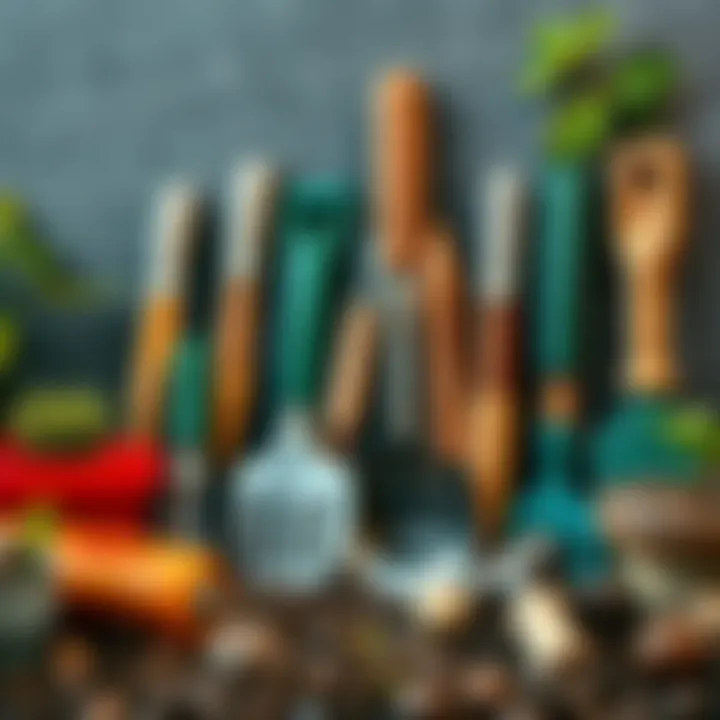 An array of gardening tools neatly displayed for gifting