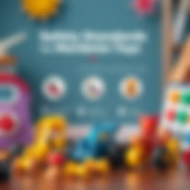 An infographic detailing safety standards for modern toys