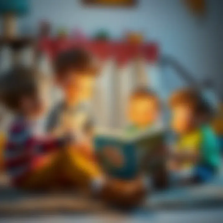 Joyful Storytime Experience Group of children enjoying storytime