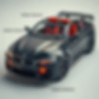 Safety features highlighted on a remote-controlled car