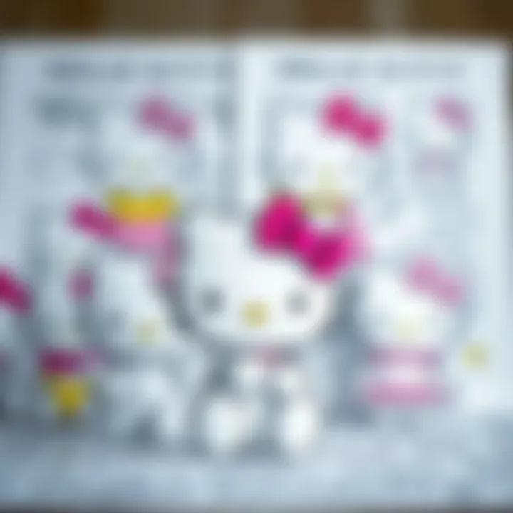 Diverse Hello Kitty Designs Various Hello Kitty themed coloring pages showcasing different designs