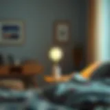 Elegant design of Ikea's rechargeable night lamp in a cozy bedroom setting