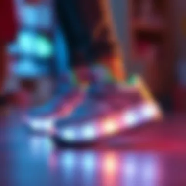 Illustration of the positive impact of light-up shoes on children's confidence