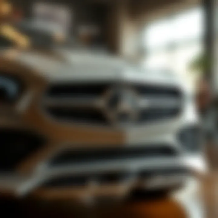 Close-up view of innovative features on the remote-controlled Mercedes