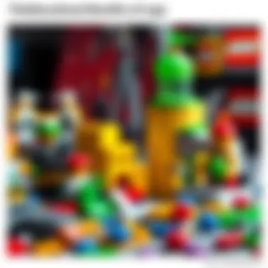 An assortment of innovative Lego designs, highlighting educational benefits.
