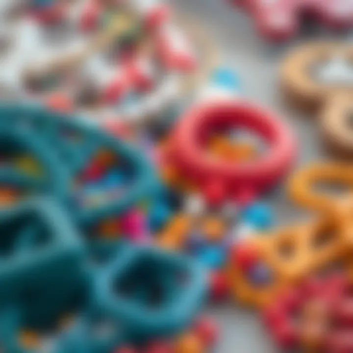 A colorful array of beads and jewelry-making tools