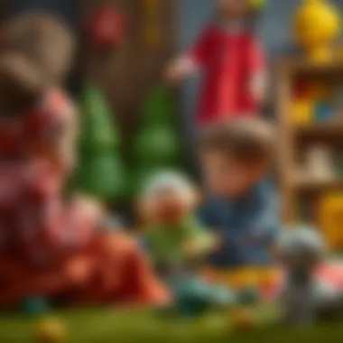 Children engaging with Kaplan misket during playtime