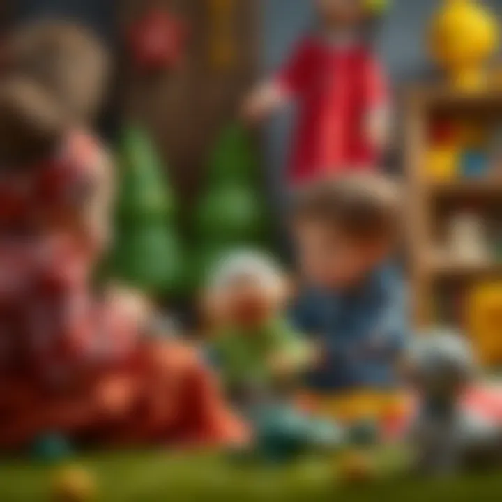 Children engaging with Kaplan misket during playtime