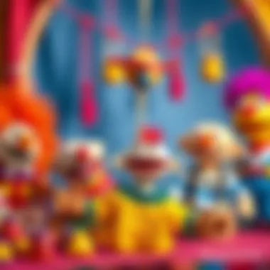 Vibrant Puppet Composition An artistic composition of puppets in a vibrant setting