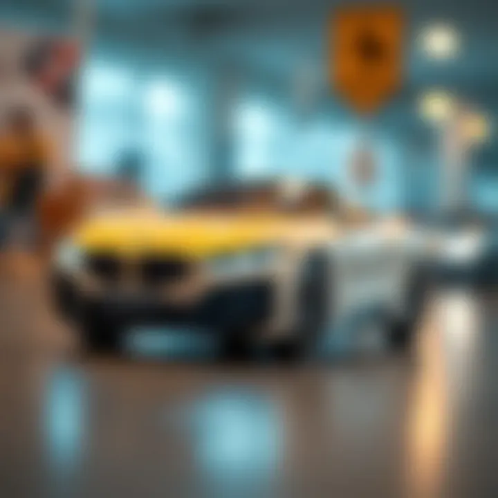 A modern remote-controlled car showcasing advanced technology