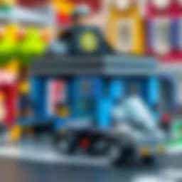Interactive police station playset
