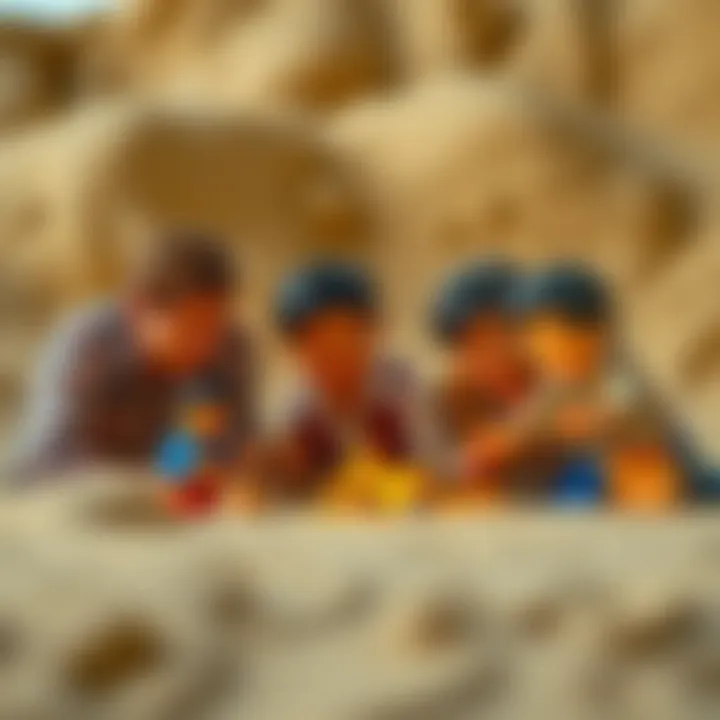 Adults Engaging with Lego Dune Group of adults enjoying Lego Dune experience together