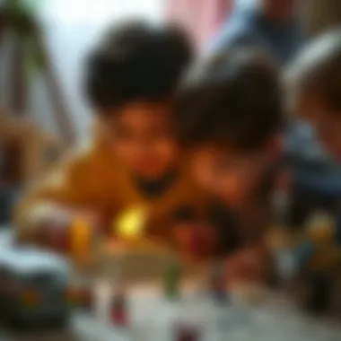 Children Engaging with Lego Dune Children engaging with Lego Dune set, fostering creativity