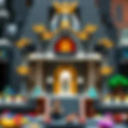 Intricate design of the Lego Ninjago Crystal King Temple