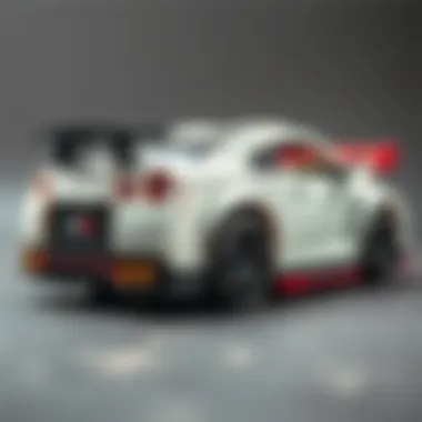 Side profile of Lego Speed Champions Nissan GT-R Nismo highlighting its aerodynamic shape