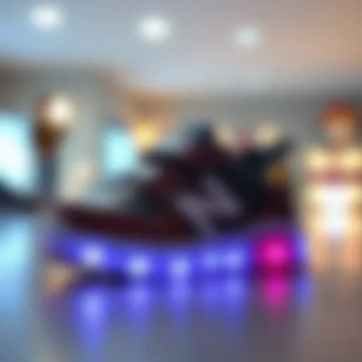 Stylish boys' shoes with light features