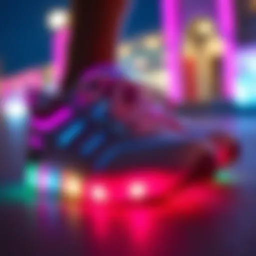 Colorful light-up sneakers for girls