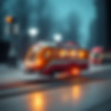 An illustration of how magnetic levitation technology works