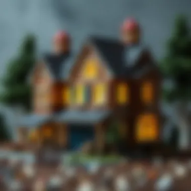 Diverse materials for model house construction