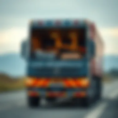A close-up of the cargo area of a mega truck displaying its capacity and versatility