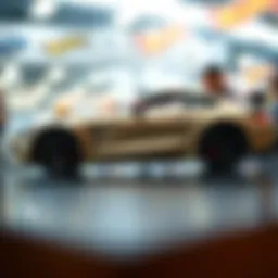 Stunning Mercedes AMG GT Hot Wheels model on display