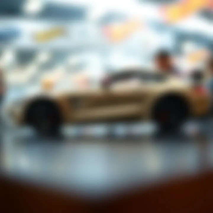 Stunning Mercedes AMG GT Hot Wheels model on display