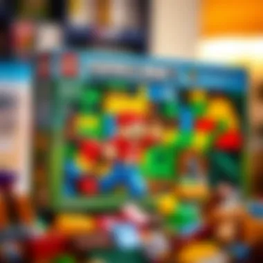 Colorful Minecraft box showcasing various building blocks