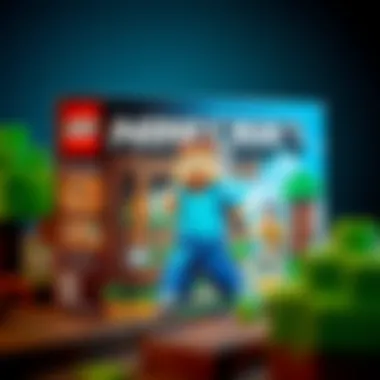 Close-up of safety features in the Minecraft box design