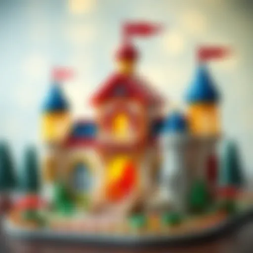Colorful castle toy set inspiring creativity