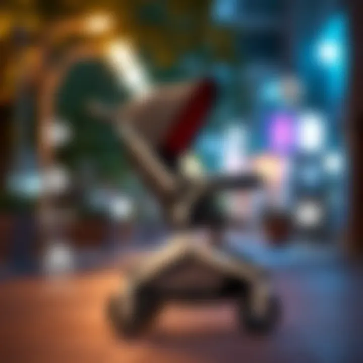 Safety features of a modern baby stroller