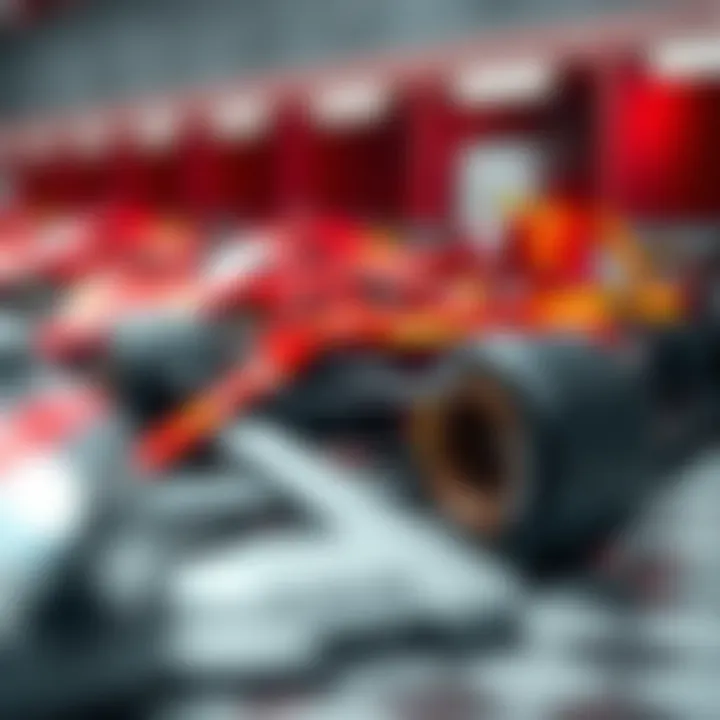 Innovative Technology in Modern Racing A close-up of innovative technology in modern race cars