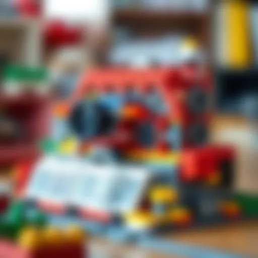 An intricate motorized Lego structure showcasing creativity