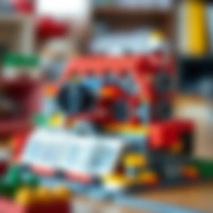 An intricate motorized Lego structure showcasing creativity