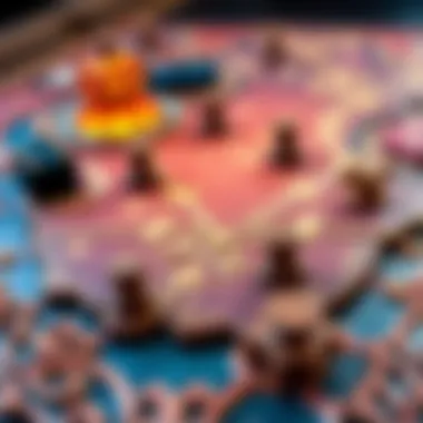 Illustration of nebuu game board with intricate designs