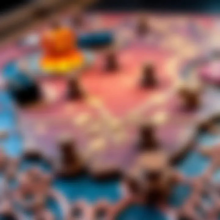 Illustration of nebuu game board with intricate designs