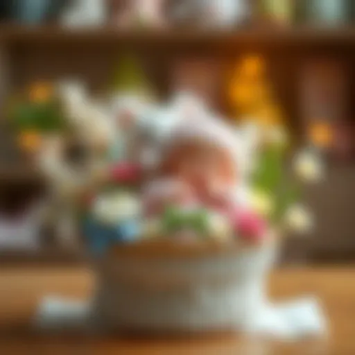 Charming newborn gift arrangement