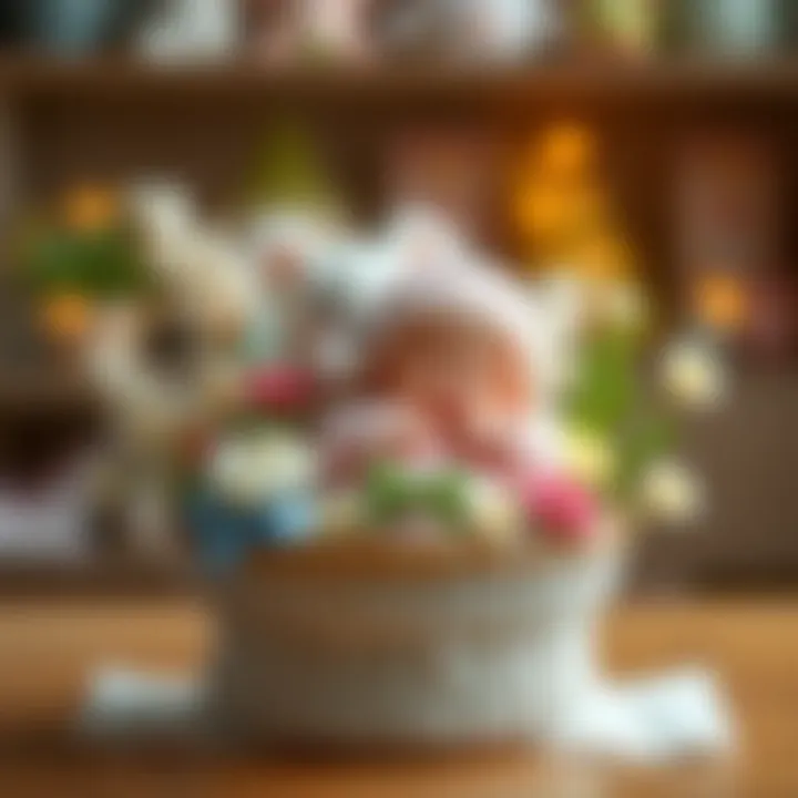 Charming newborn gift arrangement