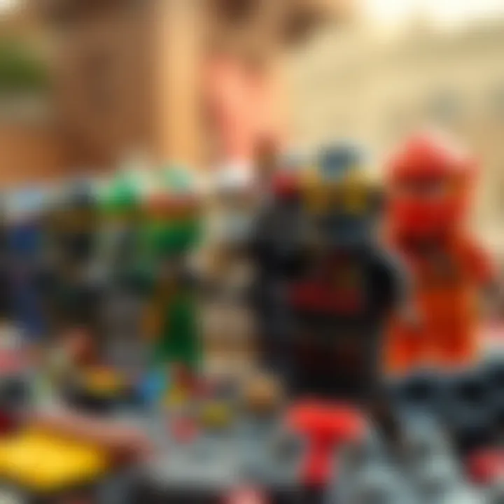 Timeline of Ninjago Lego Evolution A historical timeline illustrating the evolution of Ninjago Lego sets over the years