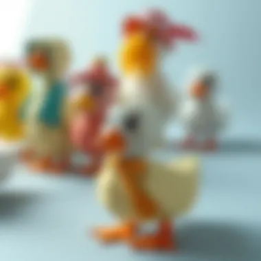 An inspiring collection of various paper duck outfits designed for children, highlighting creativity.