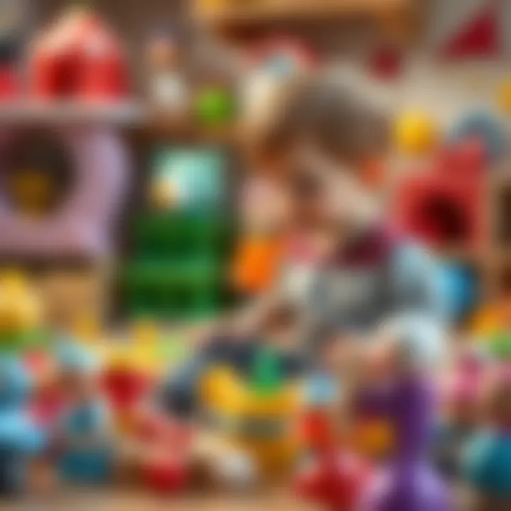 Parents selecting toys that promote healthy growth