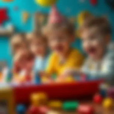 Children enjoying a party game