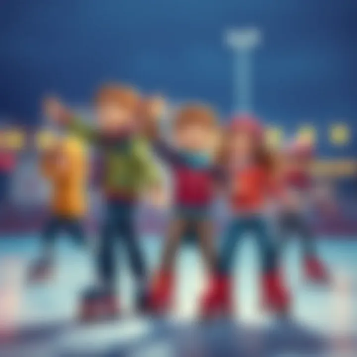 Group of kids enjoying a skate session